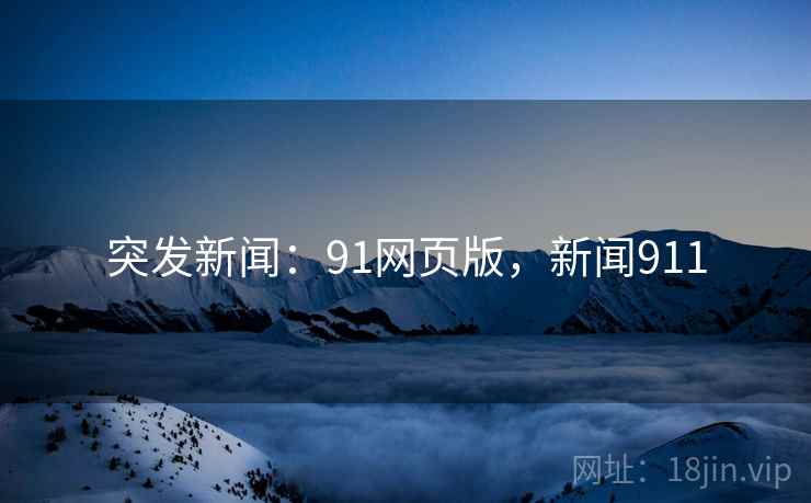突发新闻：91网页版，新闻911